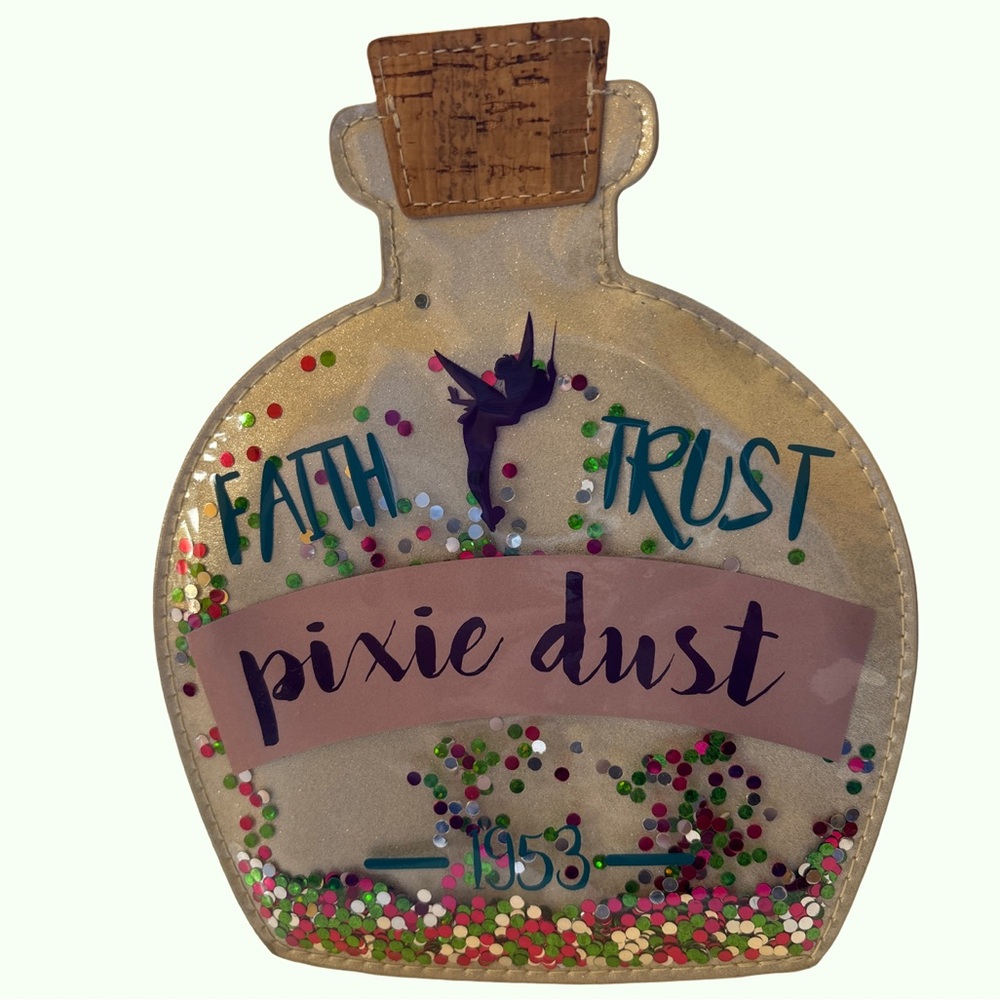 Disney Tinker Bell Cosmetic Bag Faith Trust Pixie Dust 1953